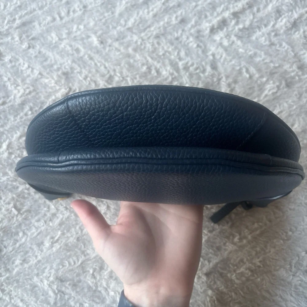 Ralph Lauren Polo Leather Mini Shoulder Bag Navy Blue Marine ID Bag - Picture 8 of 10